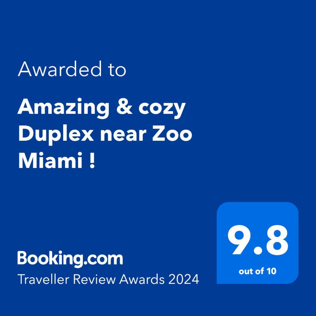 Amazing & Cozy Duplex Near Zoo Miami ! Vila Exterior foto